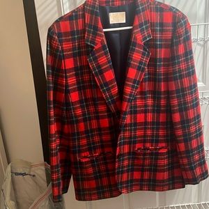 Pendleton Plaid Blazer